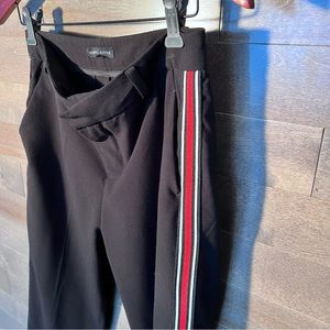 Kendall and Kylie Striped Pants Black Size Small